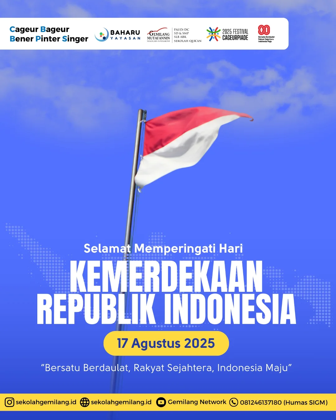 🇮🇩✨ Dirgahayu Republik Indonesia ke-80! ✨🇮🇩